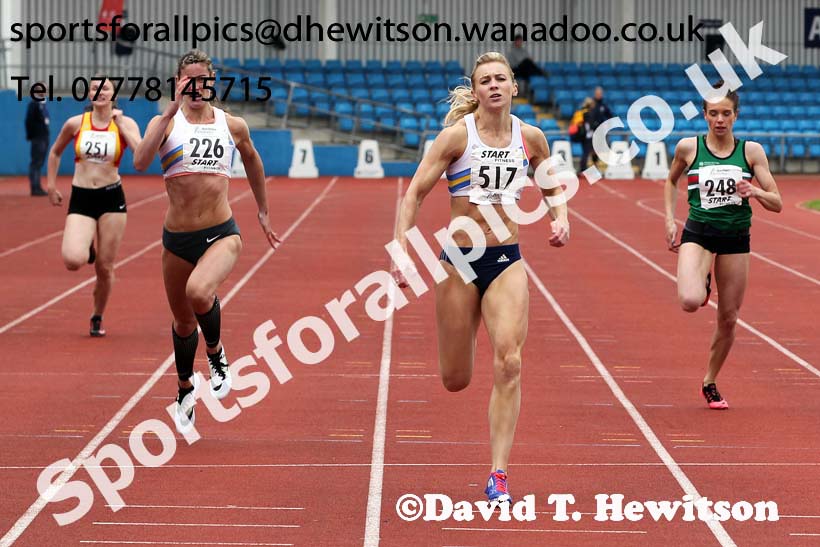 Womens  senior 200 metres, Northern Senior and Under-20s Track and Field Champs., Manchester. Photo: David T. Hewitson/Sports for All Pics